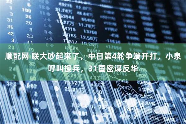 顺配网 联大吵起来了，中日第4轮争端开打，小泉呼叫援兵，31国密谋反华