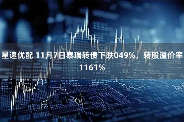 星速优配 11月7日泰瑞转债下跌049%，转股溢价率1161%